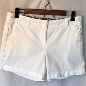 Land' N Sea White Cotton Shorts
